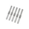 Garden Watering Hose Joiner Set, Metal Double Ended Barbed Fittings for Soft Hose Repair and Garden Use, 5 Piece Set