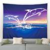 New Sea Animals Dolphin Decorative Tapestry Tropical Fish Turtle Coral Cave Underwater World Home Decor Aesthetics
