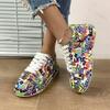 Toamnă Femei Adidași Casual Graffiti Fashion Platformă Anti-alunecare Talpă Groasă Pantof Sport Pantofi Casual Confortabili Zapatos Mujer