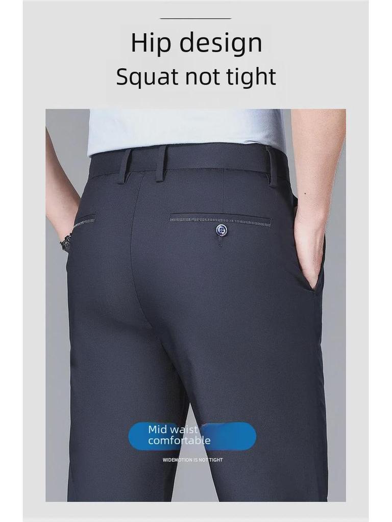 Men's Black Non-Iron Stretch Casual Shorts - All-Season, Anti-Wrinkle, Straight Fit, Sports Style