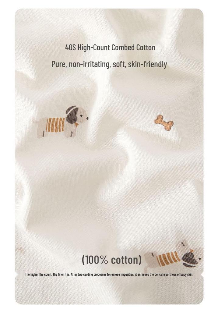 Summer Short Sleeve Pure Cotton Baby Romper