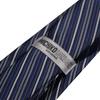 MICHIKO LONDON Men's Necktie, Striped, Navy, mk-005-A