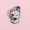 New Halloween Creative Series Clown Horror Brooch Decorative Skull Badge Metal