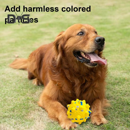 Indestructible Dog Chew Toy Tough Dog Teething Ball for Aggressive Chewers Interactive Popcorn Bouncy Balls for Large Medium Small Dogs