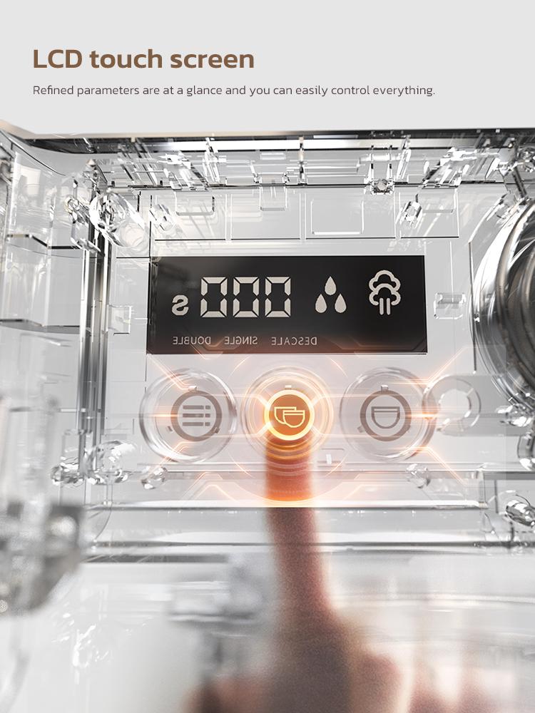 HiBREW H7A Espresso Machine Dual Boiler Grinder
