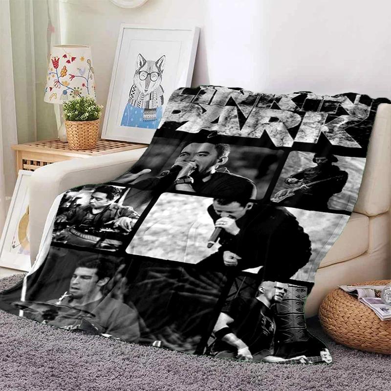 HOT L-Linkin Park Rock Band Classic Soft Plush Blanket,Flannel Throw Blanket for Living Room Bedroom Picnic Bed Sofa Cover