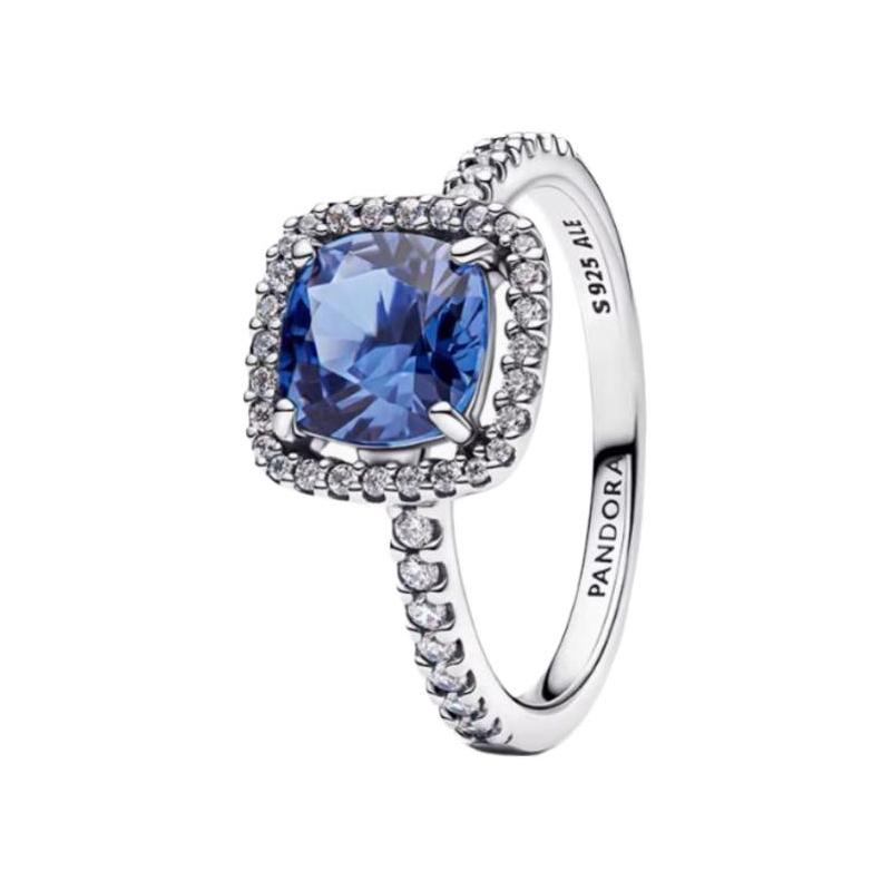 Pandora Pave halo design 925 silver ring women s silver 193550CO1 серебряный