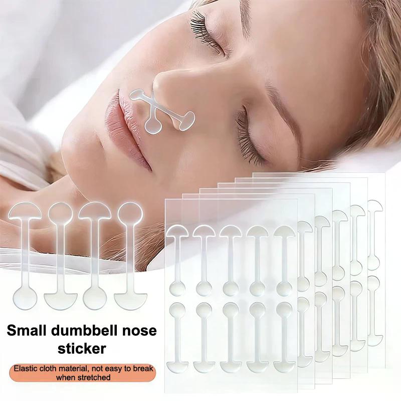 PET 60/100/200Pcs Shrinking Nose Wing Stickers Transparent Invisible Nose Shrink Patch Special Narrow Nose Strips Nose Shaper