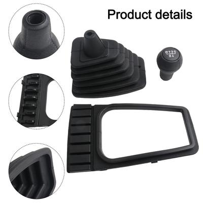 3pcs Gear Handball Frame Dust Jacket 191711115 191863216 For GOLF For JETTA Gear Shift Gaiter Boot Cover Handle Knob