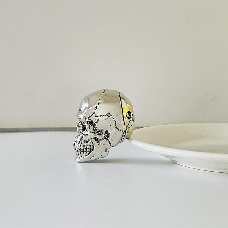 Metal Kafatası Başlıklı Anahtar Aksesuarı Motosiklet İçin Evrensel Modifiye Anahtar Kılıfı Çoğu Anahtar İçin