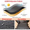 Patio Heater Cover, Outdoor Standing Square Heater Covers with Zipper Waterproof Windproof Thicker Oxford (Black, 87" H X 21" W X 24" D Inch)
