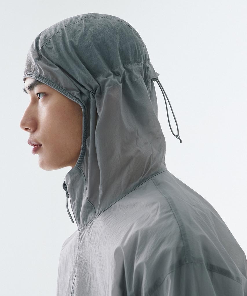 Musinsa Standard [City Leisure] Lightweight Packable Windbreaker Jacket [Light Grey]