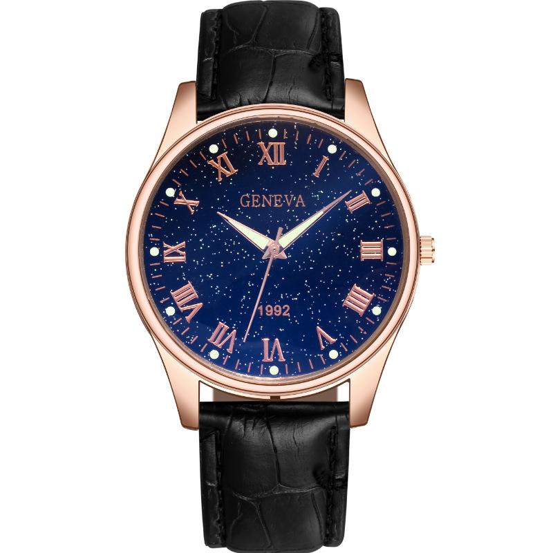 Supply Imitation Leather Strap Watch, Magnetic Mesh Strap Roman Men S Watch