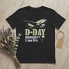 Unisexs TShirt DDay NorUnisexdy Invasion Airplane Funny Cotton Tee Shirt Short Sleeve Parachute T Shirts O Neck Clothing Plus Size