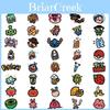 90 Cartoon Oldschool Graffiti Stickers Waterproof Wholesale For Suitcases Pens Guitars Notebooks Retro Style
