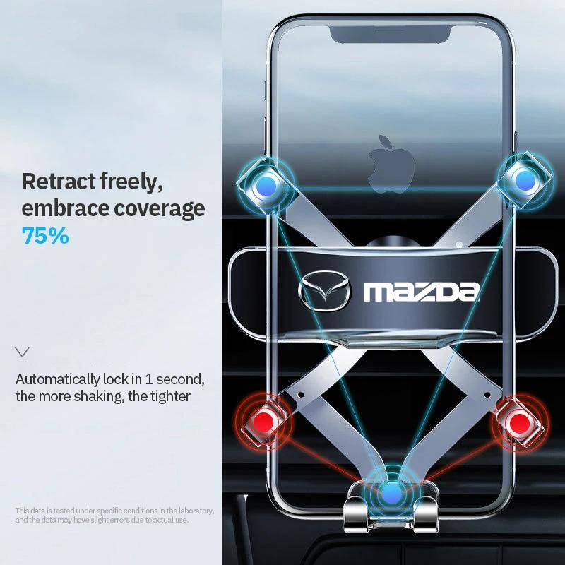 Supporto Multifunzione per Cellulare per Auto Accessori Decorativi Interni Auto Per Mazda 3 bk bl 323 Axela Atenza CX-3 CX-4 CX5 CX-7