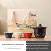 National Trend Ceramic Travel Tea Set - Portable Business Souvenir, Cultural Creative Gift with Custom Logo Option