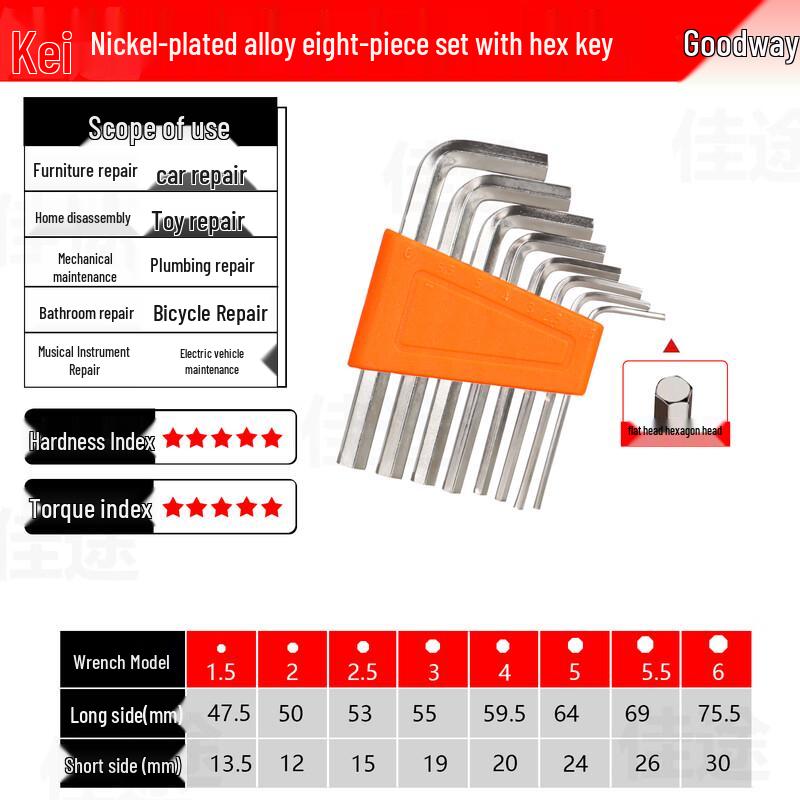 Ally 8-Piece Hex Key Set
