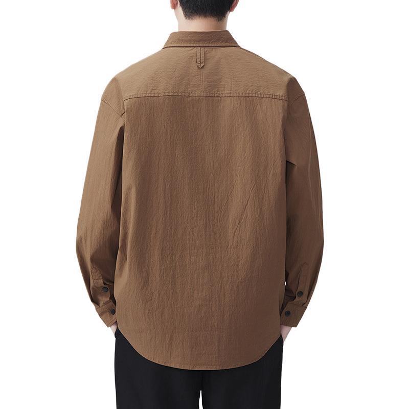 New Spring Japanese Retro Men's Loose Mountain Outdoor Style Casual American Shirt