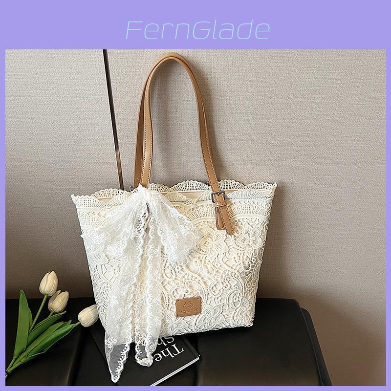Gentle Lace Pattern Bag For Summer Daily Use With Large Capacity And Stylish Design
