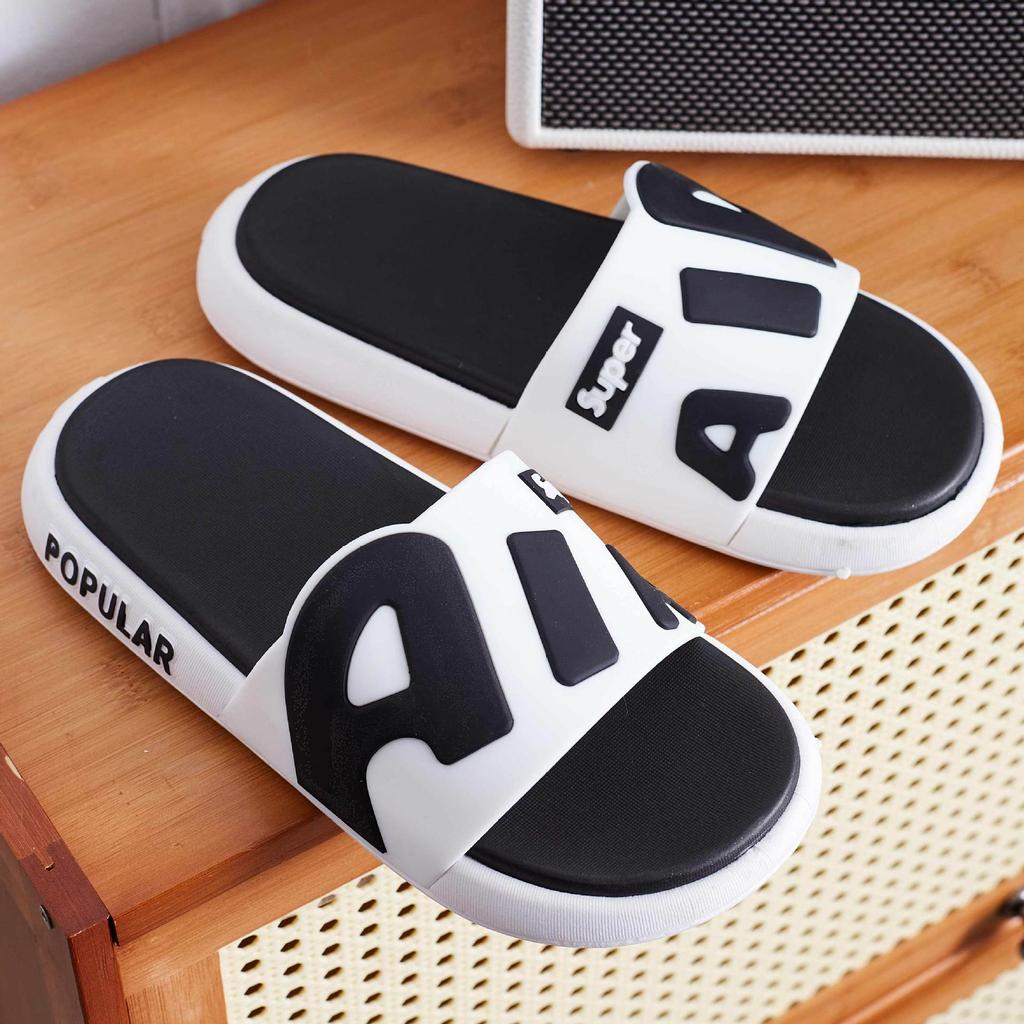Nové sportovní a volnočasové pantofle pánské letní párové nošení silná podrážka protiskluzové a odolné proti opotřebení studentské módní cool pantofle