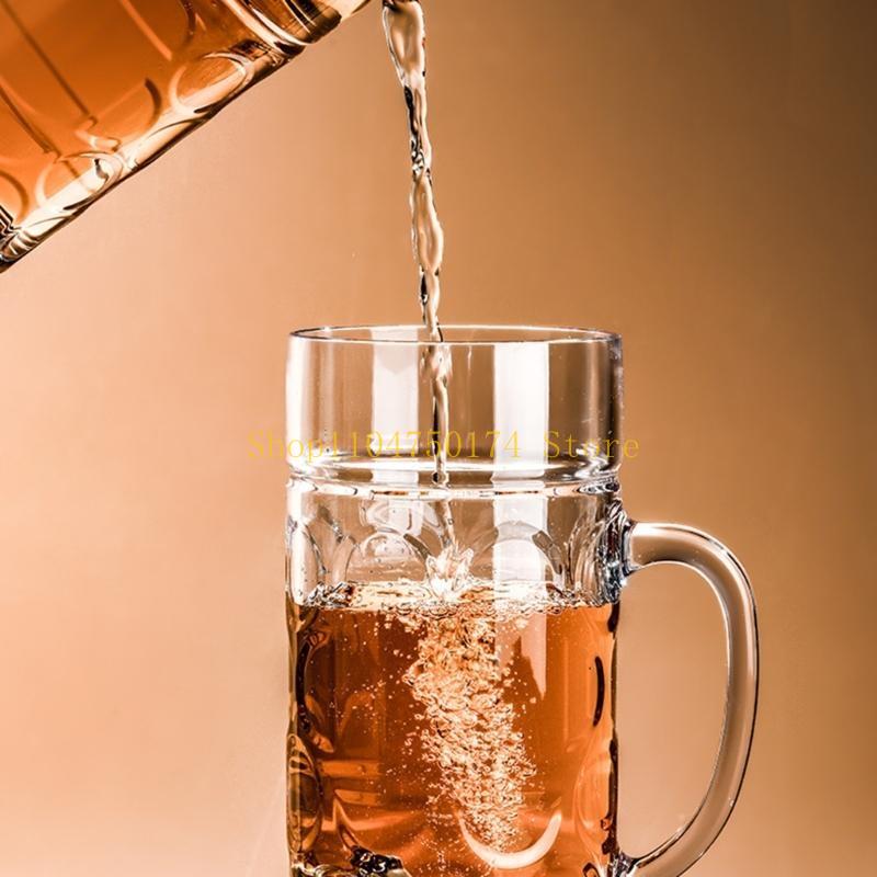 Large Capacity Dimpled Beer Mugs Efficient Dimpled Beer Cups British Styles Beer Mug Dishwasher Safe Beer Drinkwares top sale