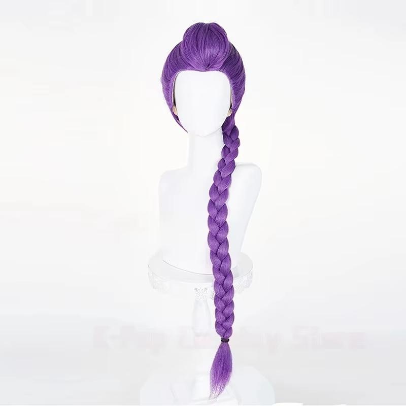 SBluuCosplay Kpop Huntrix Rumi Peruka Cosplay Halloween Party Demon Akcesorium Myśliwi Odpinany Kucyk