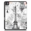 For iPad Pro 13 (2025)/13 (2024) Tablet Case Pattern Printing Tri-Fold Stand Leather+TPU Cover with Pen Holder