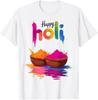 Happy Holi Color Powder Festival of Colors Design T-Shirt Size S-4XL