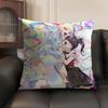 NNeedy Girl Streamer Overloa Cushion Cover Natural Linen Organic Fabric DoubleSided Printing Sofa Home Decor Gift Pillow Case