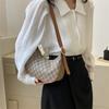 Pu Vintage Stylish New Moon Shoulder Bag In Chic Coffee And Cream Colors Perfect For Use Everyday