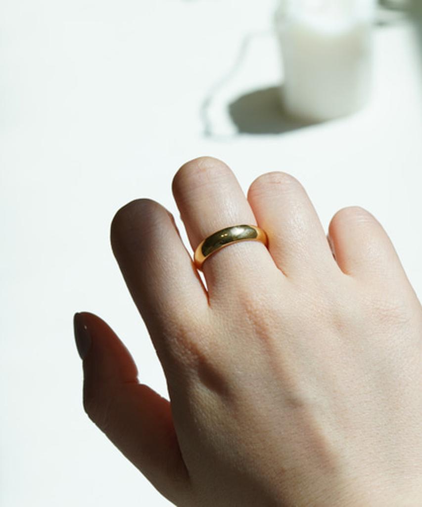 Alleun Silver 925 Bold Thumb Engagement Ring