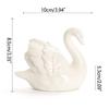 Elegant White Swan Statue Easy To Use Swan Couple Figurine Black Swan Ornaments  Office Decor