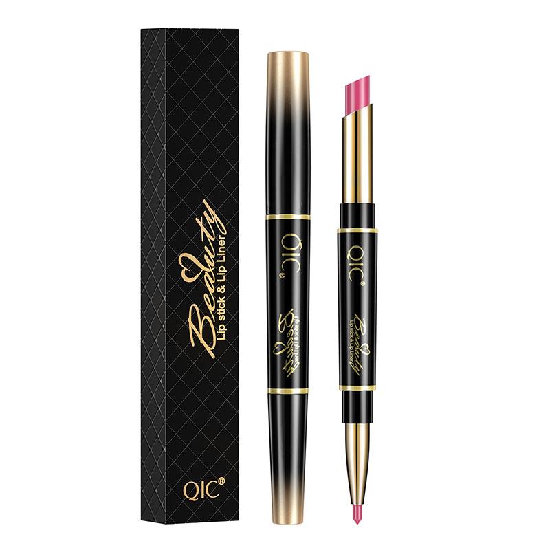 Lipstick, Lip Liner, Double-Ended Two-In-One Live Broadcast, Recommended Makeup, Rotating Lip Liner, Hook Line Drawing Lipstick