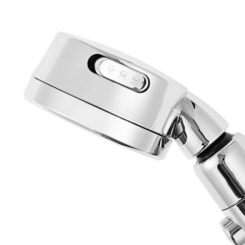Comet Home 3-Mode Water Pressure Adjustable Water-Saving Shower Head Silver – 1 Piece