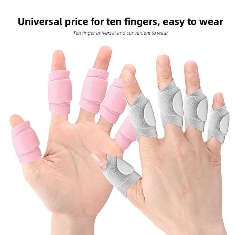 1 STÜCK Wiederverwendbar Klettverschluss Verstellbar Praktischer Fingerschutz Fingerschutz mit Zehn-Finger Universal-Schutz Fingerband Fingerschutz