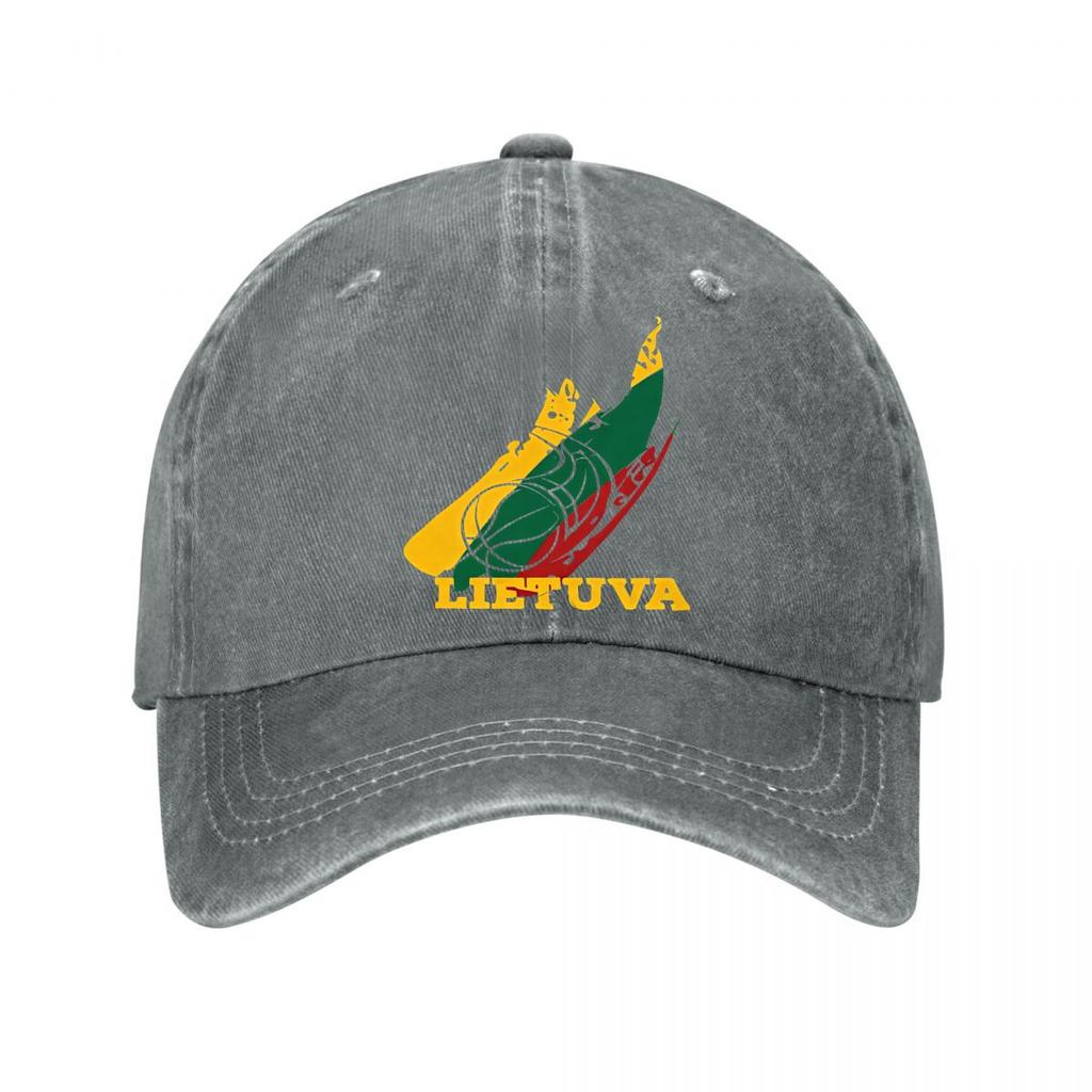 Lietuva Embroidered Vintage Washed Baseball Cap Washed Baseball Cap