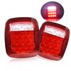 2 Stück LED Heckleuchte 12V/24V Multifunktionale Rückleuchte (Brems-Rückfahr-Nebelschlussleuchte 3-in-1) für LKW/SUV/Anhänger