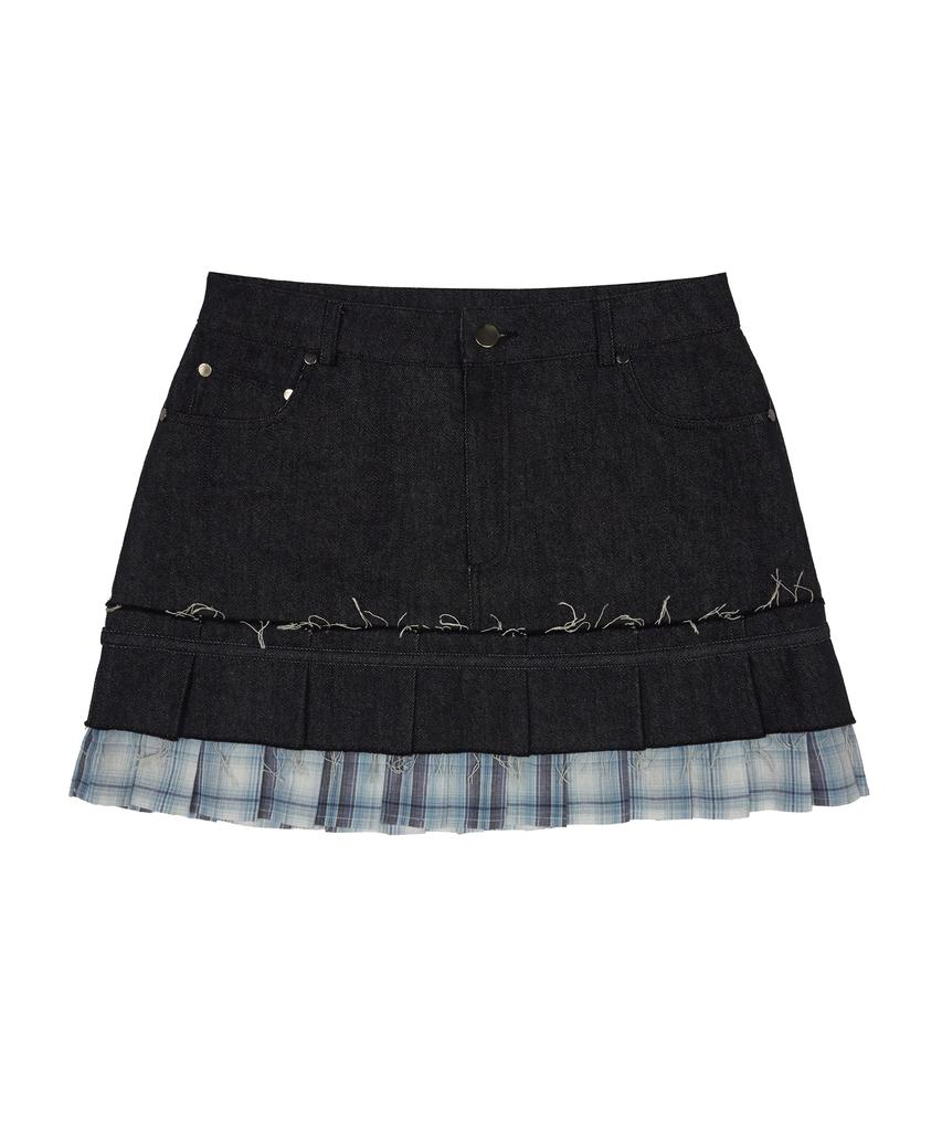 Love Is True Sm Denim Mini Skirt(Blue)