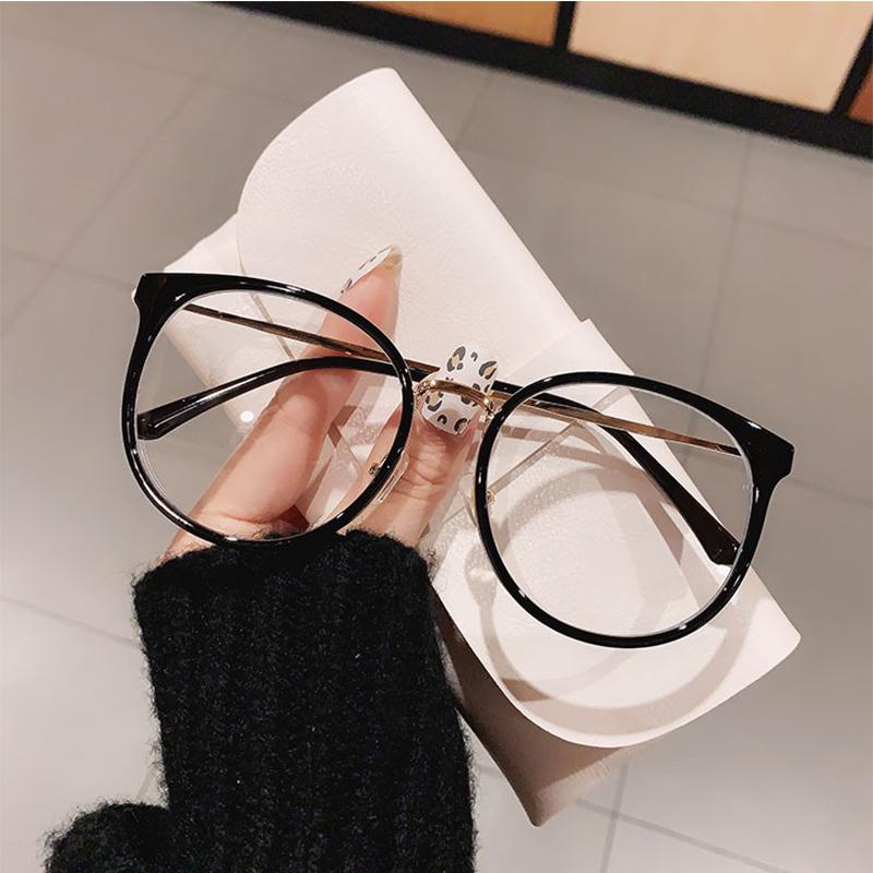 Luxury Brand Myopia Glasses Blue Light Blocking Green Round Women's Eyeglasses Prescription Near Sight Glasses Diopter 0 To -6.0