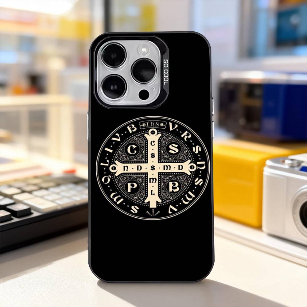 

Orthodox Christian Cross For iPhone 17,16,15,14,13,12,11,Pro,Max,Plus,E,Air,Mini Anti Fall Black Matte Hard Bumper Phone Case iPhone17air