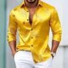 Men's Autumn Casual Fashion Long Sleeved Casual Collar Shirt Suitable t