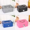 Metal Locking Storage Box With Key For Coins And Small Items Home Organization