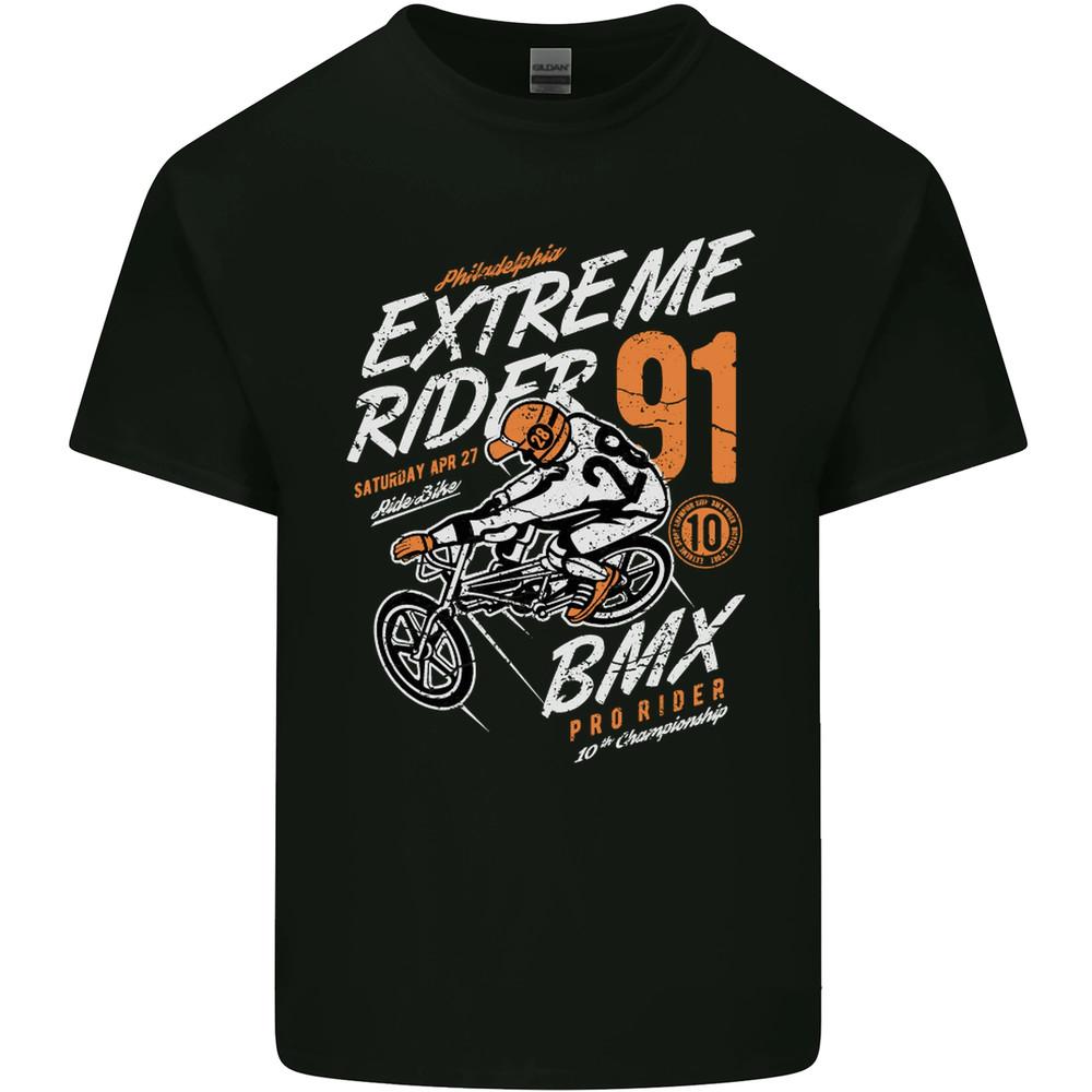 Extreme Sports BMX Rider Cycling Mens Cotton T-Shirt Unisex T-Shirt XXXL