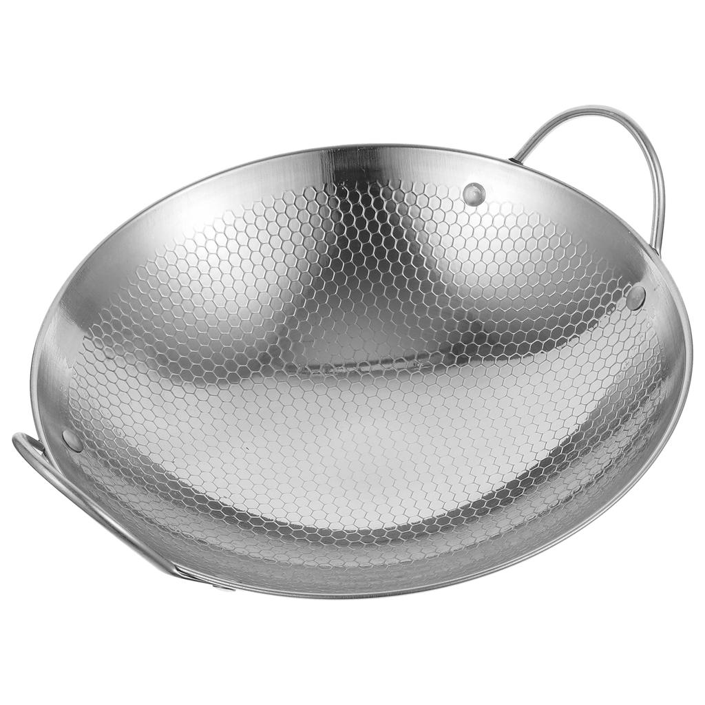 8 Inch Stainless Steel Dry Pot Small Cooking Pots Kitchen Metal Pans For Stock Pot With Handle Shabu Pan Fry Pan Cookware Set