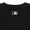 MLB New York Yankees Letter Print Crew Neck Breathable Sports Short Sleeve T-Shirt Women Tops Black 3FTSB1743-50BKS