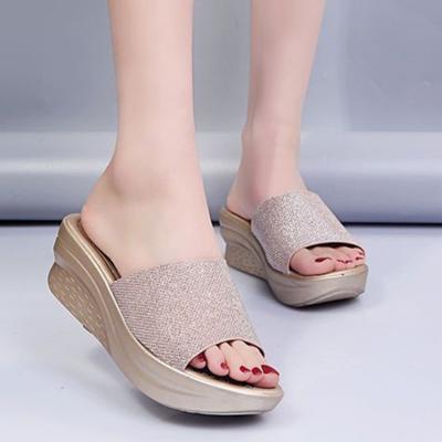 Zapatillas de Mujer y Sandalias de Señora Tacón de Cuña Antideslizantes Chanclas Baratas al Por Mayor por Lote Casual Cómodas Elegan Zapatos Originales