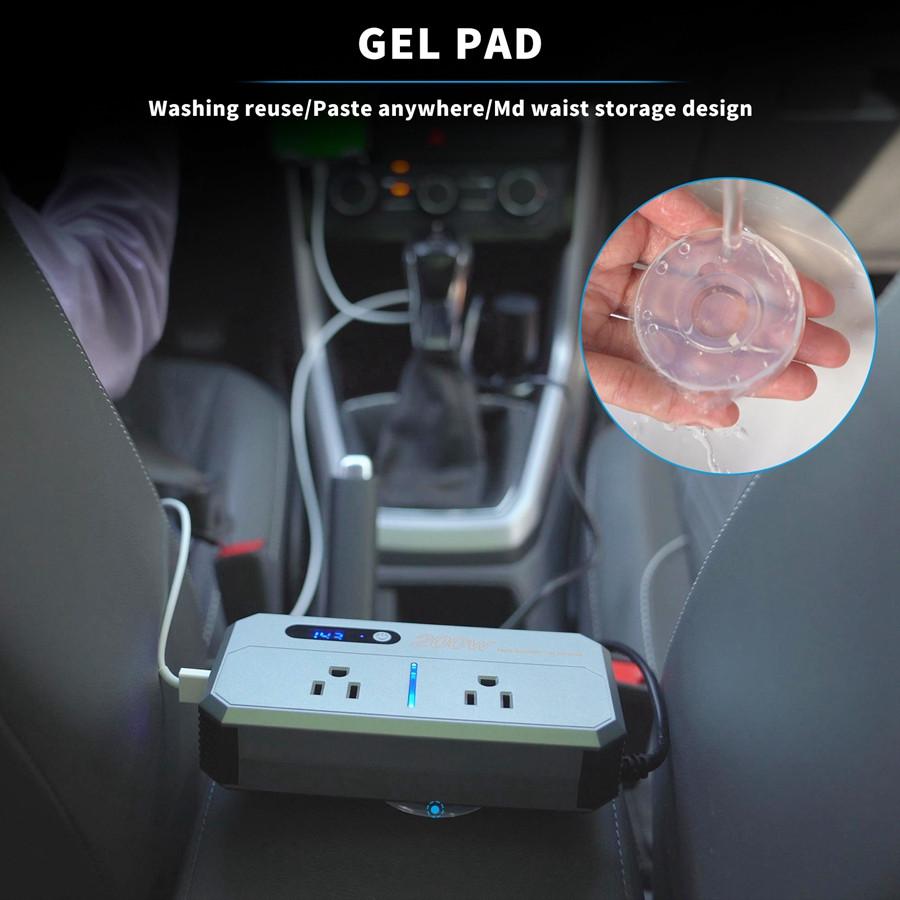 200W Portable Car Inverter DC 12V/24V to AC 220V Power Inverters Dual USB Ports Car Charger Adapter