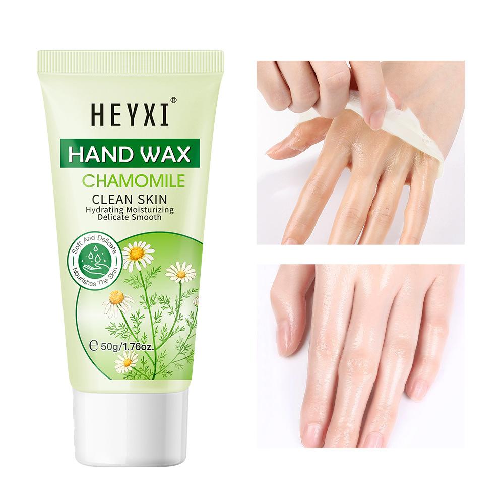 HEYXI Hand Wax Mask, Honey Peach Milk Honey Chamomile Peel Off Hand Mask, Deep Hydrating Moisturizing Nourishing Hand Treatment for Dry Rough Skin