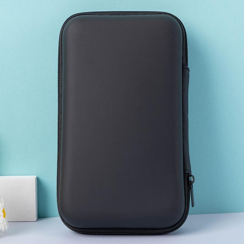 Portable Mini Zipper Headphone Bag Charging Cable Storage Box EVA Anti-Pressure Headset Data Cable Holder Headphone Carry Bag